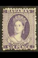 1863-77 6d Deep Violet, Wmk Crown CC, Perf.12½, SG 31, Fine, Never Hinged Mint, BP Basel Certificate... - Other & Unclassified