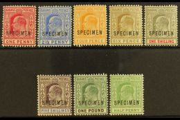 1902 Ed VII Set Ovptd "Specimen", Complete, SG 62s/70s + 71s, 1906 ½d Green. (8 Stamps) For More Images,... - Altri & Non Classificati
