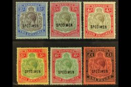 1918-22 KGV H/Value MCA Wmk "SPECIMEN" Opt'd Complete Set, SG 51bs/55s, Fine To Very Fine Mint Part Og. 5s Corner... - Bermuda