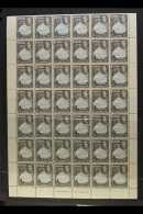 1938-48 KGVI COMPLETE NHM SHEET OF 60. 2½d Pale Blue & Sepia-black, SG 113ab, Complete Sheet Of 60... - Bermuda