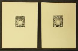 SPERATI PHOTOGRAPHIC PROOFS For The 1890 8a & 1r Issues, Each Approx Size 70x90mm. (2 Items) For More Images,... - Africa Orientale Britannica