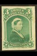 1868 3c Vermilion, Queen Victoria, As SG 36, Die Proof In Dark Green On India, Uni 33TCi, Very Fine And Fresh. For... - Other & Unclassified