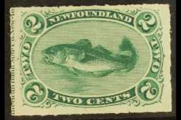 1876 2c Bluish Green, Codfish, Rouletted, SG 41, Very Fine And Fresh Mint Og. For More Images, Please Visit... - Altri & Non Classificati