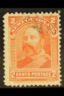 1898 2c Vermilion KEVII Showing MAJOR RE-ENTRY (position 91), Unitrade 82ii, Fine Lightly Used. For More Images,... - Other & Unclassified