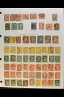 1852-1899 MOSTLY USED COLLECTION, CAT £7,000+. A Collection On Leaves, Inc (all Used) 1852-57 3d (corner... - Altri & Non Classificati