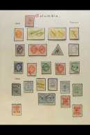 1862-1883 IMPERF CLASSICS. ATTRACTIVE USED COLLECTION With Pairs, Shades & Postmark Interest On Leaves, Inc... - Colombia