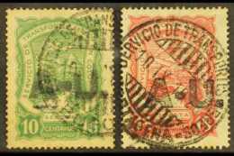 PRIVATE AIRS - SCADTA 1923 Large "A-U." Handstamped (for Argentina And Uruguay) 10c And 15c (SG 44A/45A, Scott... - Colombia