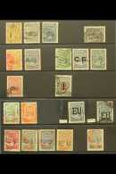 SCADTA CONSULAR HANDSTAMPS & OVERPRINTS 1921-1923 All Different Used Group On Stock Cards, Inc Bolivia 1923... - Colombia