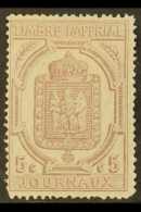 NEWSPAPER STAMPS 1869 5c Lilac, Perf 11½x12½, Yvert 10, Mint With Light Horizontal Corner Crease. An... - Other & Unclassified