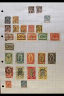 CONGO 1891-1933 All Different FINE USED Collection On Pages. With 1891-92 5c On 25c And 10c On 25c; 1892-1900... - Other & Unclassified