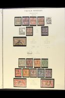 MOROCCO 1891-1955 COMPREHENSIVE COLLECTION On Leaves, Mint & Used, Inc 1891-1900 20c Mint, 1902-03 To 20c Mint... - Other & Unclassified