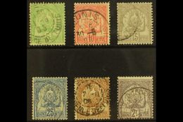 TUNISIA 1899-01 New Colours Set Complete, SG 22/27 (Yvert 22/27), Very Fine Used (6 Stamps) For More Images,... - Other & Unclassified