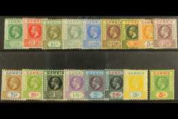 1912 Geo V Set To 5s Complete, Wmk MCA, SG 86/102, Very Fine And Fresh Mint. (17 Stamps) For More Images, Please... - Gambia (...-1964)