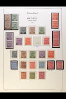 RUSSIAN ZONE SAXONY 1945-1946 Semi-specialized Collection In Hingeless Mounts On Leaves, Fine Mint (mostly Never... - Altri & Non Classificati