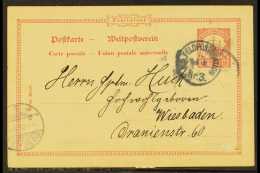 SOUTH WEST AFRICA 1905 (14 Mar) 10pf Red Postal Stationery Card To Germany Cancelled By A Good "FELDPOSTSTATION /... - Altri & Non Classificati