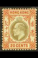 1904 20c Slate And Chestnut, Wmk MCA, SG 83, Fine And Fresh Mint. For More Images, Please Visit... - Other & Unclassified