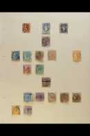 1854-1943 USED COLLECTION Nice, Old-time Lot On Album Pages, We See 1854-5 ½a (x2) & 1a, 1855 &... - Other & Unclassified