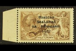 1922 2s6d Sepia-brown Seahorse With Thom Overprint, SG 44, Fine Never Hinged Mint Marginal Example, Nice... - Other & Unclassified