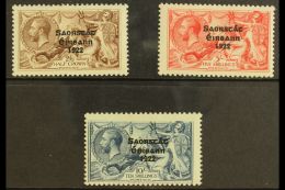 1925-28 Seahorses Complete Set With Three Line Overprint (narrow Date), SG 83/85, Very Fine Mint, Lightly Hinged.... - Altri & Non Classificati