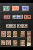 1937-1952 MINT SELECTION On Stock Pages, Inc 1938-54 Set (ex 10s) Inc 30c Black & Dull Violet Blue Perf... - Vide