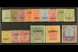 1929-37 Overprints On KGV India, Wmk Multiple Stars, Set To 5r Incl. Both Inscription Types Of 2a & 4a Values,... - Kuwait