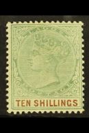 1887-1902 10s Green & Brown, SG 41, Fine Mint For More Images, Please Visit... - Nigeria (...-1960)