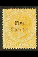 1879 5c On 8c Orange, SG 20, Fresh Mint. Signed. For More Images, Please Visit... - Straits Settlements