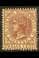 1883 12c Brown Purple, Wmk CA, SG 67, Fine And Fresh Mint. For More Images, Please Visit... - Straits Settlements