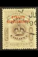 1906 50c Dull  Purple And Lilac Of Labuan, Overprinted, SG 150, Very Fine Used. For More Images, Please Visit... - Straits Settlements