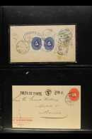 1887-1895 NUMERAL ISSUES ON COVERS. An Interesting Collection On Stock Pages, Inc Some With Multiple Frankings,... - Mexico