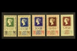 1940 AIRMAILS - Penny Black Centenary Set, Scott C103/7, Never Hinged Mint (5). For More Images, Please Visit... - Messico