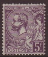 1920 5fr Violet Prince Charles, Yv 46, Centered Slightly Right Otherwise Very Fine NHM. For More Images, Please... - Other & Unclassified