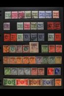 1898-1955 USED COLLECTION Presented On A Set Of Stock Pages. Includes Gibraltar Opt'd 1898-1900 To 50c, 1899 To... - Other & Unclassified