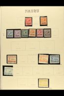 1916-73 MINT & USED COLLECTION Inc 1916-23 KGV Opt'd Defin Range To 6d Used & 9d Unused, 1924-48 Freighter... - Nauru