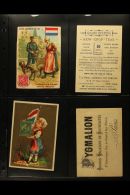 STAMP DESIGNS ON ADVERTISING CARDS - CIRCA 1908 An Attractive Group Of Colourful, Continental Advertising Cards,... - Other & Unclassified