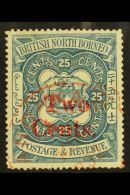 1890 2c On 25c Indigo, SG 51, Very Fine Used. For More Images, Please Visit... - North Borneo (...-1963)