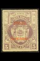 1901-05 $5 Dull Purple "British Protectorate" Opt, SG 144, Fine Mint For More Images, Please Visit... - North Borneo (...-1963)