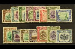 1939 Pictorial Set Complete, SG 303/17, Very Fine And Fresh Mint. Scarce Set. (`5 Stamps) For More Images, Please... - North Borneo (...-1963)