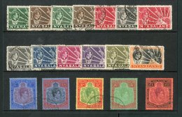 1938-44 KGVI Defin Set, SG 130/43, Fine Used (18 Stamps) For More Images, Please Visit... - Nyassaland (1907-1953)