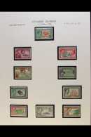 1940-9 KGVI FINE MINT COLLECTION Complete For Basic Issues, SG 1/16, Fine Mint, 1948 RSW Set Never Hinged Mint (18... - Pitcairn