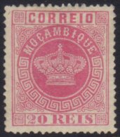 MOZAMBIQUE 1885 20r Rose, Perf 13½,  Afinsa 11, An Unused (regummed) Example Of This Rare Stamp With Good... - Other & Unclassified