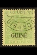 PORTUGUESE GUINEA 1881-84 50r Green, Type II Opt, Perf 13½, SG 24, Fine Cds Used Complete With Apex Photo... - Other & Unclassified