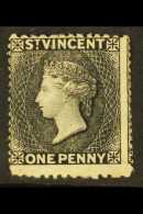 1875-78 1d Black, Perf 11 To 12½ X 15, SG 22, Fine Fresh Mint. For More Images, Please Visit... - St.Vincent (...-1979)