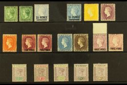 1885-1899 MINT SELECTION. An Attractive Mint Selection With Values To 1s & Includes Some Shade Variants,... - St.Vincent (...-1979)