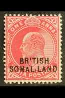 1903 (Oct) KEVII 1a Carmine "SOMAL.LAND" Variety, SG 26d, Fine Mint. For More Images, Please Visit... - Somaliland (Protectorate ...-1959)