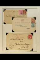 NATAL POSTAL STATIONERY 1896-1902 Postally Used Group With Two ½d Cards (both Uprated) And A 1d Card,... - Unclassified