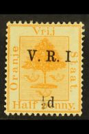 ORANGE FREE STATE 1900 First Printing ½d On ½d Orange With No Stop After "I", SG 101b, Fine Mint.... - Unclassified