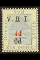 ORANGE RIVER COLONY 1900 4d On 6d On 6d Blue, No Stop After "R" In Overprint, SG 136, Never Hinged Mint. For More... - Unclassified