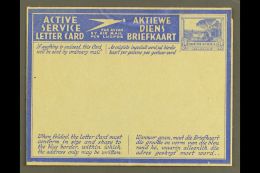 AEROGRAMME 1941 3d Ultramarine On Pale Buff With Blue Overlay, English Stamp Impression With Tops Of Trees... - Unclassified