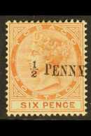 1886-89 ½d On 6d Orange-brown, SG 28, Very Fine Mint. For More Images, Please Visit... - Trindad & Tobago (...-1961)